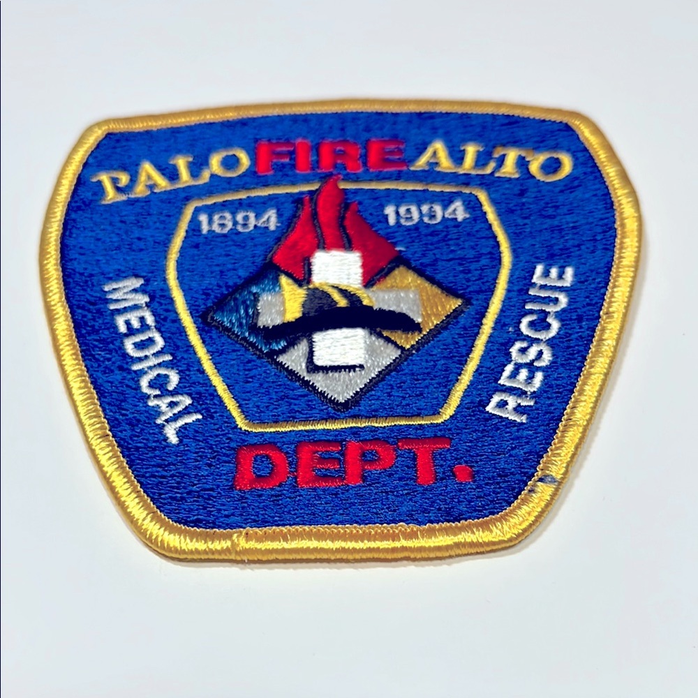 🔥 Palo Alto Fire Department Rescue California Prevention Embroidered Patch